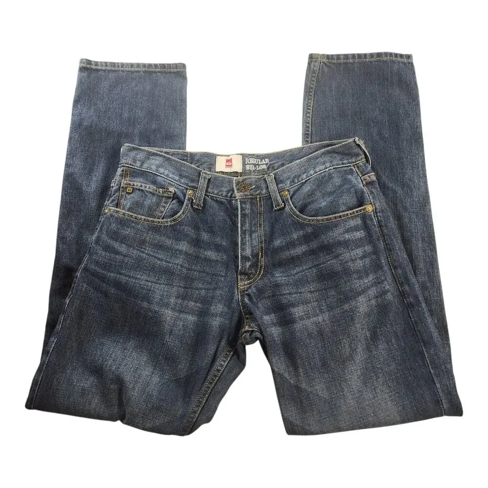 Quiksilver Men's Jeans Regular Fit 31 x 32 Dark-Wash